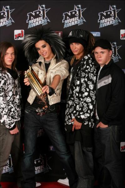 les tokio hotel au NRJ MUSIC AWARDS